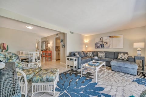 Spacious lounge with dining access