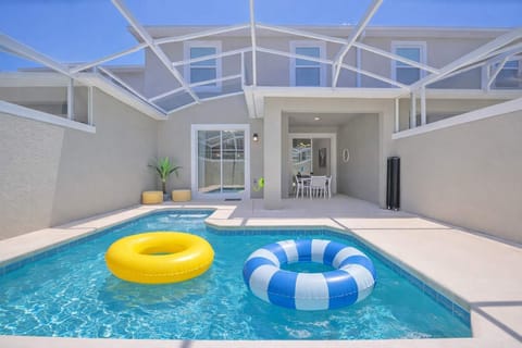 Private screened-in heated pool 