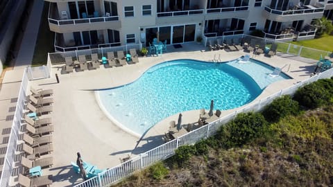 Soak in the outdoor pool 
