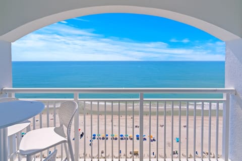 Unobstructed top floor view of the Atlantic Ocean from your private balcony!