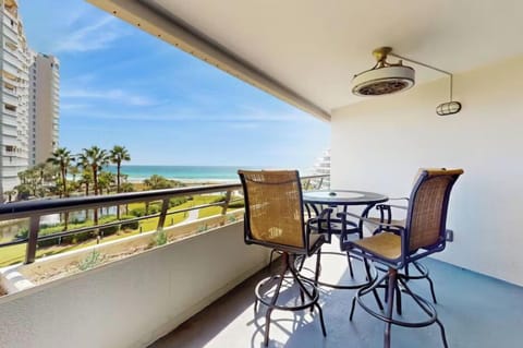 Imagine your morning coffee with these views! There is even a fan to cool you off on those warm summer days!