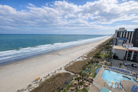Looking down the coast with your resort pool on bottom right