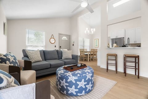 Your cozy living room escape after a day in the sun