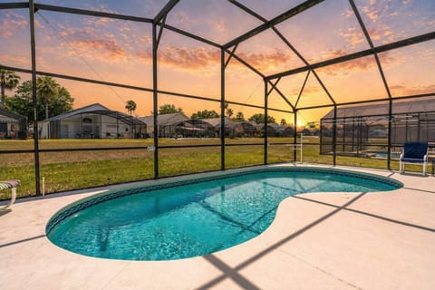 Private, Fully Enclosed Pool with lounge and dining seating (Depth 3 to 6 feet)