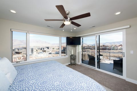Wake up in your private king suite to sweeping mountain views and pure serenity