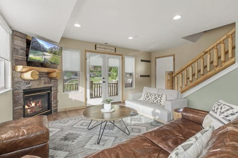 A warm and inviting living space with a cozy fireplace—perfect for relaxing after a day of exploring.