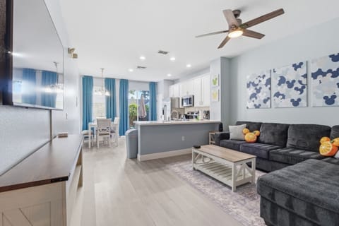 Spacious & bright living area designed to make your trip a little more magical!