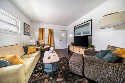 Bright and comfy living room to relax and unwind