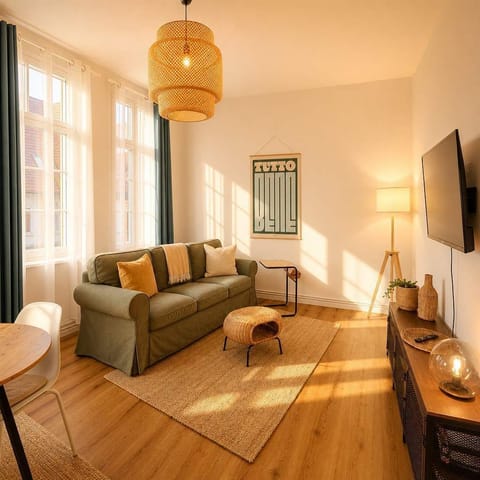 Wohnzimmer – Gemütliche Sitzecke mit TV
