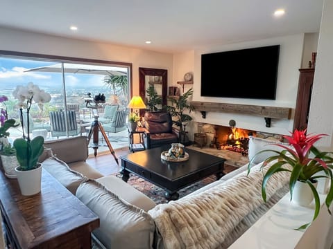 Relaxing living room with a huge view