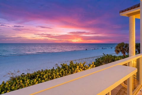 Sunset from the balcony — the show plays every single night.
