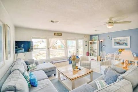 Bright & Airy Living Room with Coastal Comfort