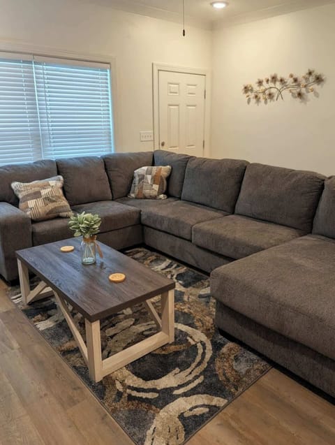 What's not to love about this gorgeous sectional. Inviting and comfortable.