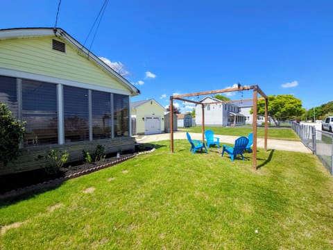 Outdoor, fully fenced.