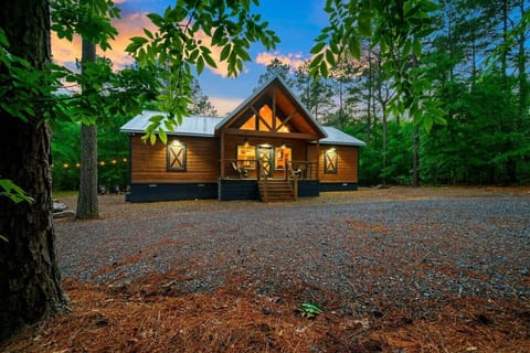 Pull up to a stunning forest cabin the whole group will fall in love with instantly.