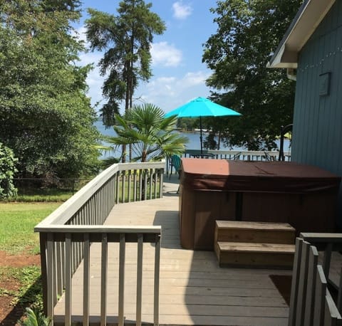 View from deck and hot tub