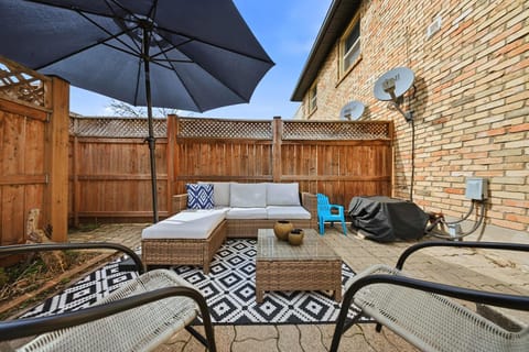 Private patio for coffee, drinks, or relaxing outdoors