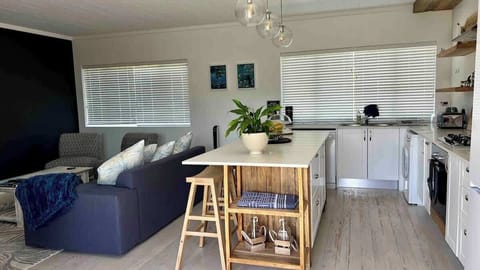 Open plan living area and kitchen
