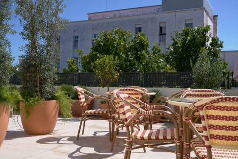Communal rooftop terrace