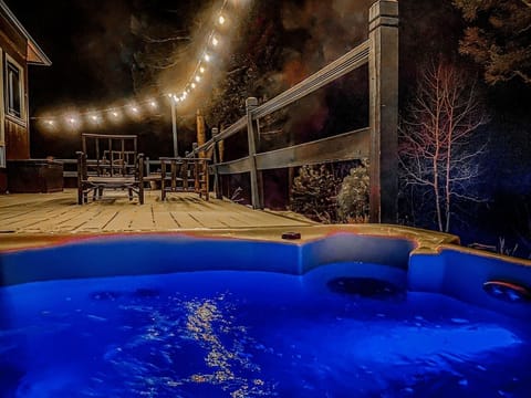 An evening soak in the hottub after an adventurous day