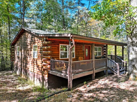 Side exterior view showcasing the spacious wraparound deck.