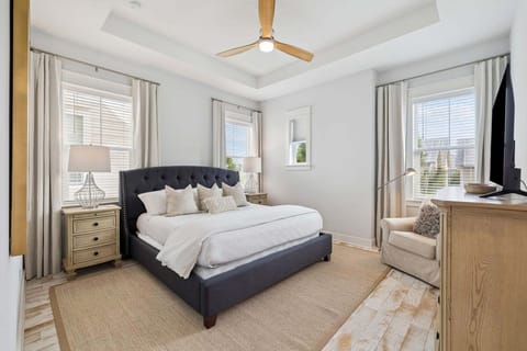 Primary King Bedroom located on the second floor of the home.