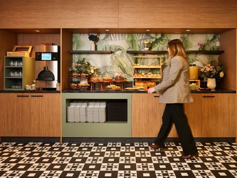 Buffet breakfast for a fee on weekends