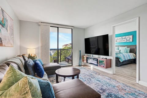 Wake up to this view every morning 🌅 Oceanfront living room with balcony access and all the coastal vibes. Your beach escape starts right here.