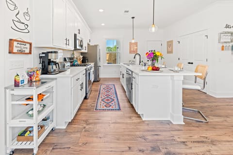 Fully Stocked Kitchen and Coffee & Tea Bar