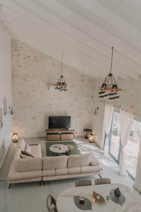 Family Villa, Sea View | Living area | Flat-screen TV