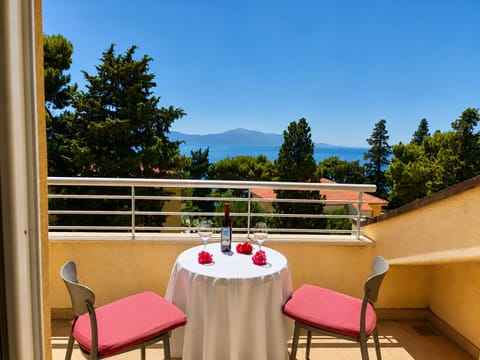 Deluxe Triple Room, Balcony, Sea View | Balcony view