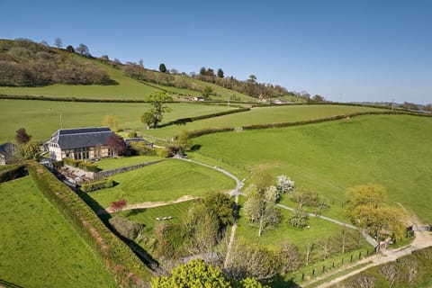 The grounds at Hall House, Powys