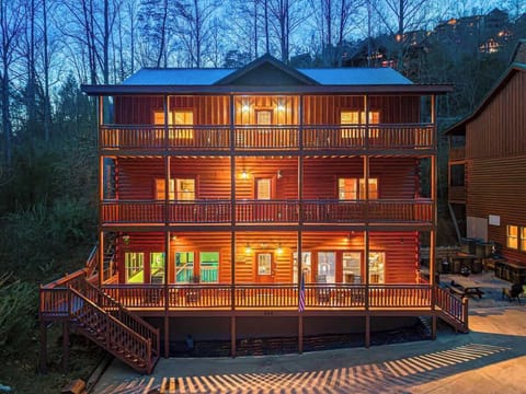 A warm, glowing mountain retreat that welcomes you home after a day of exploring.