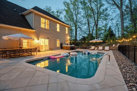 In ground heated pool