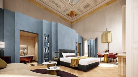 Junior Suite, 1 King Bed with Sofa bed, City View | Premium bedding, down comforters, memory foam beds, minibar