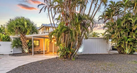 Charming exterior with covered parking and easy access.