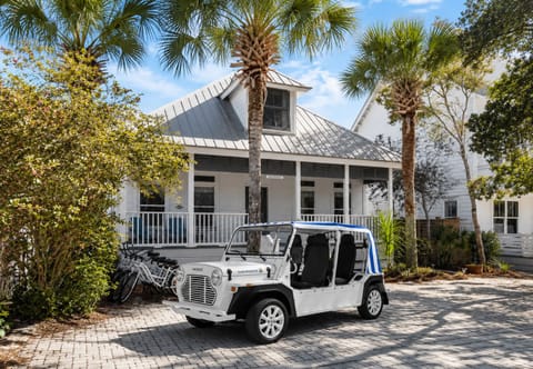 Home includes use of our Moke Golf Cart