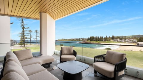 Balcony with Ocean Views and seating