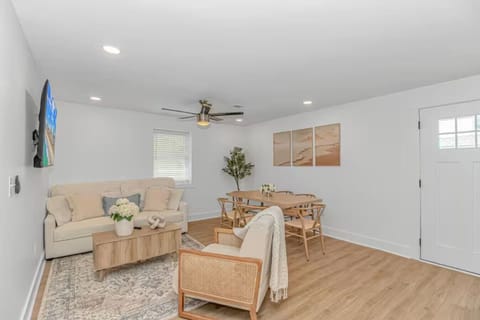 Spacious Living and Dining Area Perfect for Relaxing and Gathering