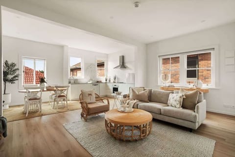 Living Room: Sunlit space with chic decor, perfect for relaxation and connecting with loved ones!