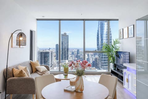 A tastefully furnishedv interior with amazing city views!