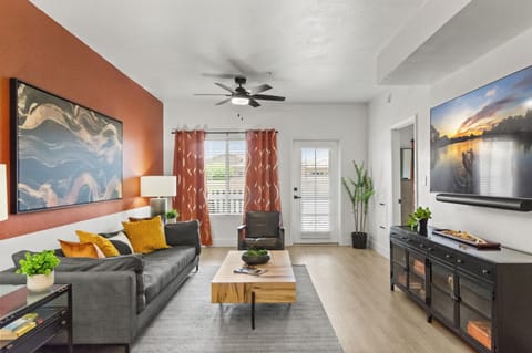 Thoughtfully curated furnishings create a warm and welcoming space.
