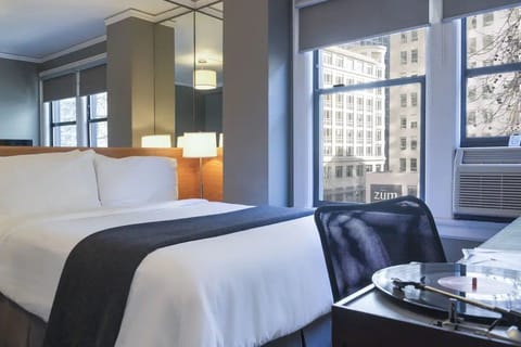 Bedroom. Interior and views may vary based on location and availability.