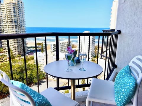 Enjoy breathtaking city and ocean views from your private balcony.
