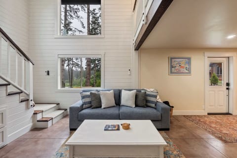 Spacious living room perfect for lounging, movie nights, and connection.