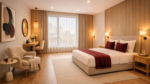 Deluxe Suite | In-room safe, desk, laptop workspace, blackout drapes
