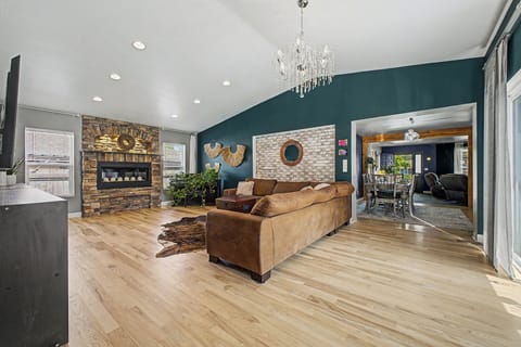 Enjoy a welcoming open flow from the great room into the dining area, making it 
