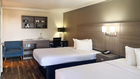 Deluxe Room, 2 Double Beds (Kitchen) | Free WiFi, bed sheets