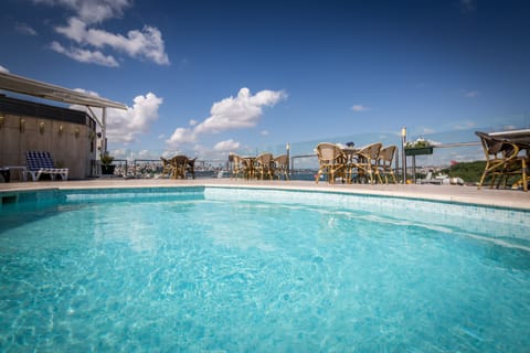 Indoor pool, outdoor pool, open 10:30 AM to 6:00 PM, sun loungers