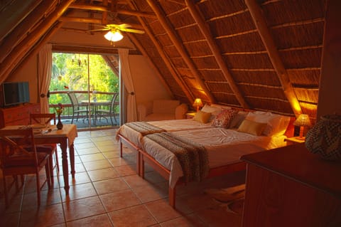 Leopard Double Room | In-room safe, iron/ironing board, free WiFi, bed sheets